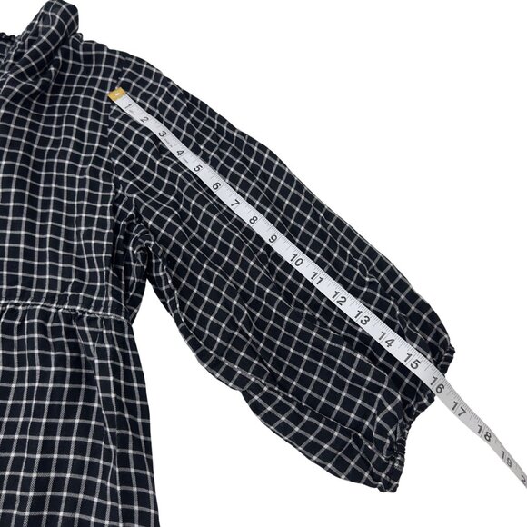 Isabel Maternity Ingrid & Isabel Black & White Checkered Top Blouse SZ XXL - Picture 7 of 13